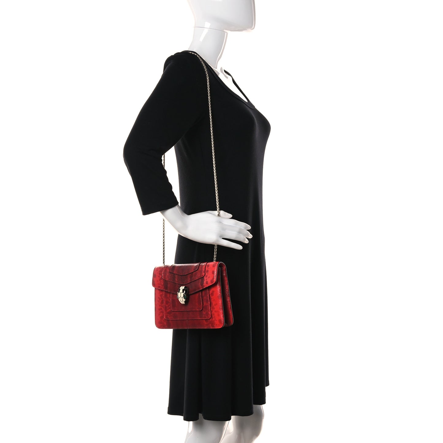 Karung Serpenti Forever Crossbody Red