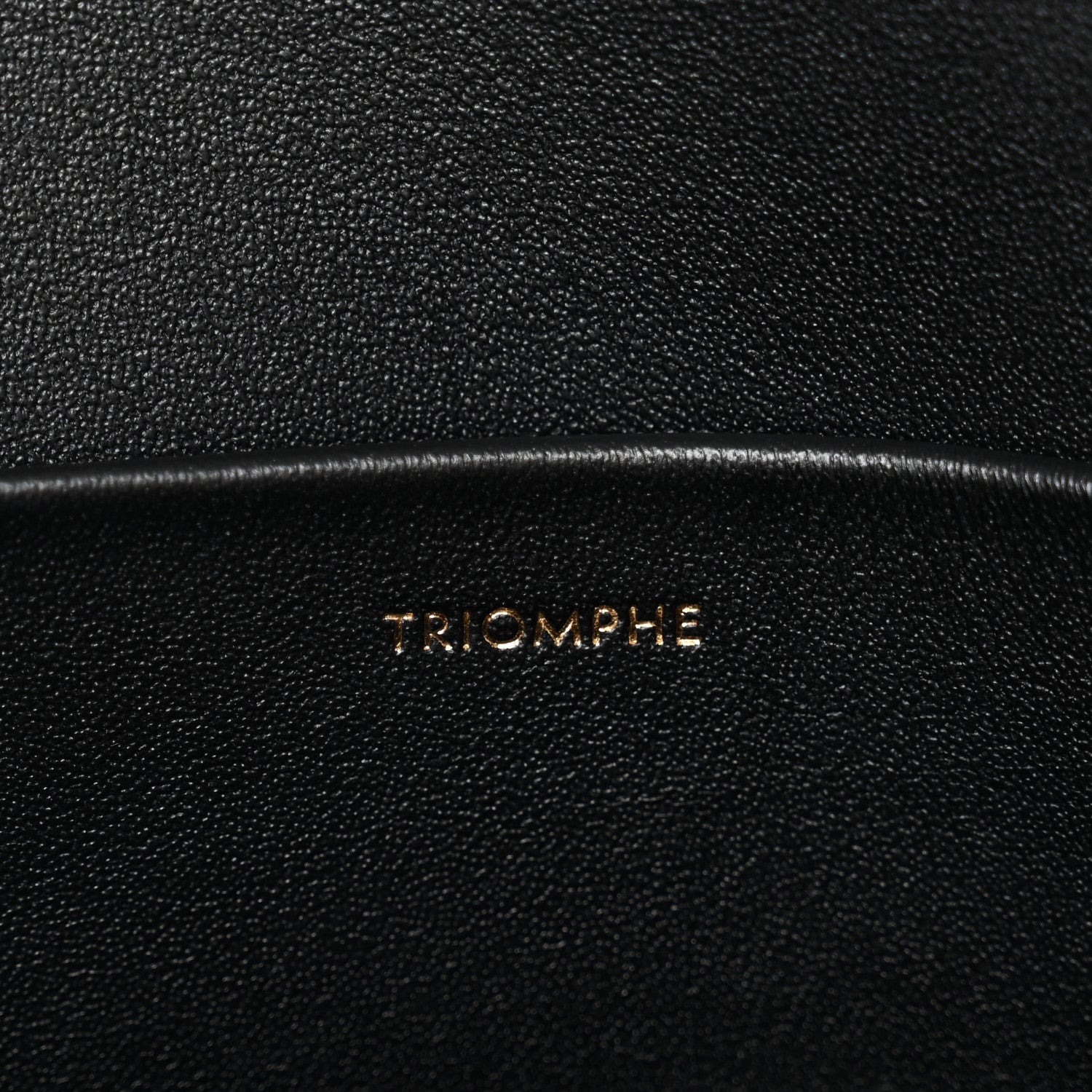Celine Shiny Calfskin Triomphe Shoulder Bag Black 7 of 10