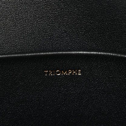 Celine Shiny Calfskin Triomphe Shoulder Bag Black 7 of 10