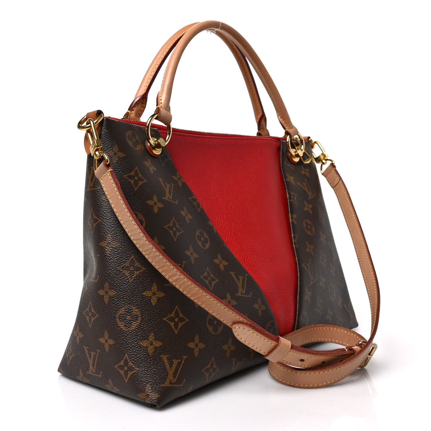 Monogram V Tote MM Cherry