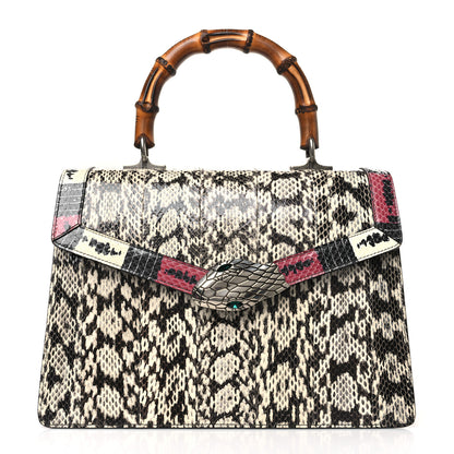 Gucci Snakeskin Small Lilith Top Handle Bag Beige 1 of 9