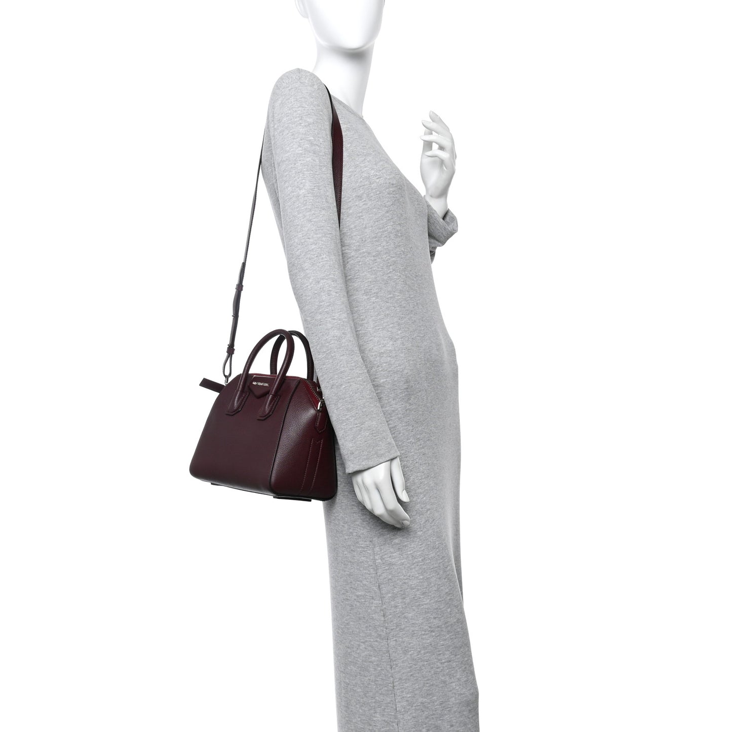Sugar Goatskin Mini Antigona Oxblood