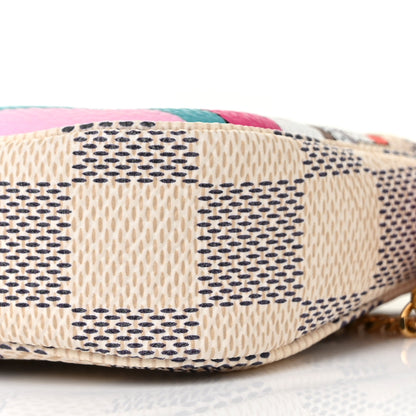 Louis Vuitton Damier Azur 2016 Christmas Animation Mini Pochette Accessories 8 of 9