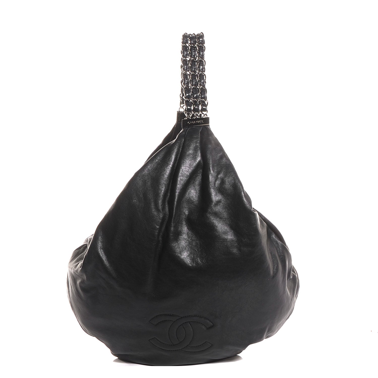 Chanel Lambskin Large Rock and Chain Hobo Black 1 of 9