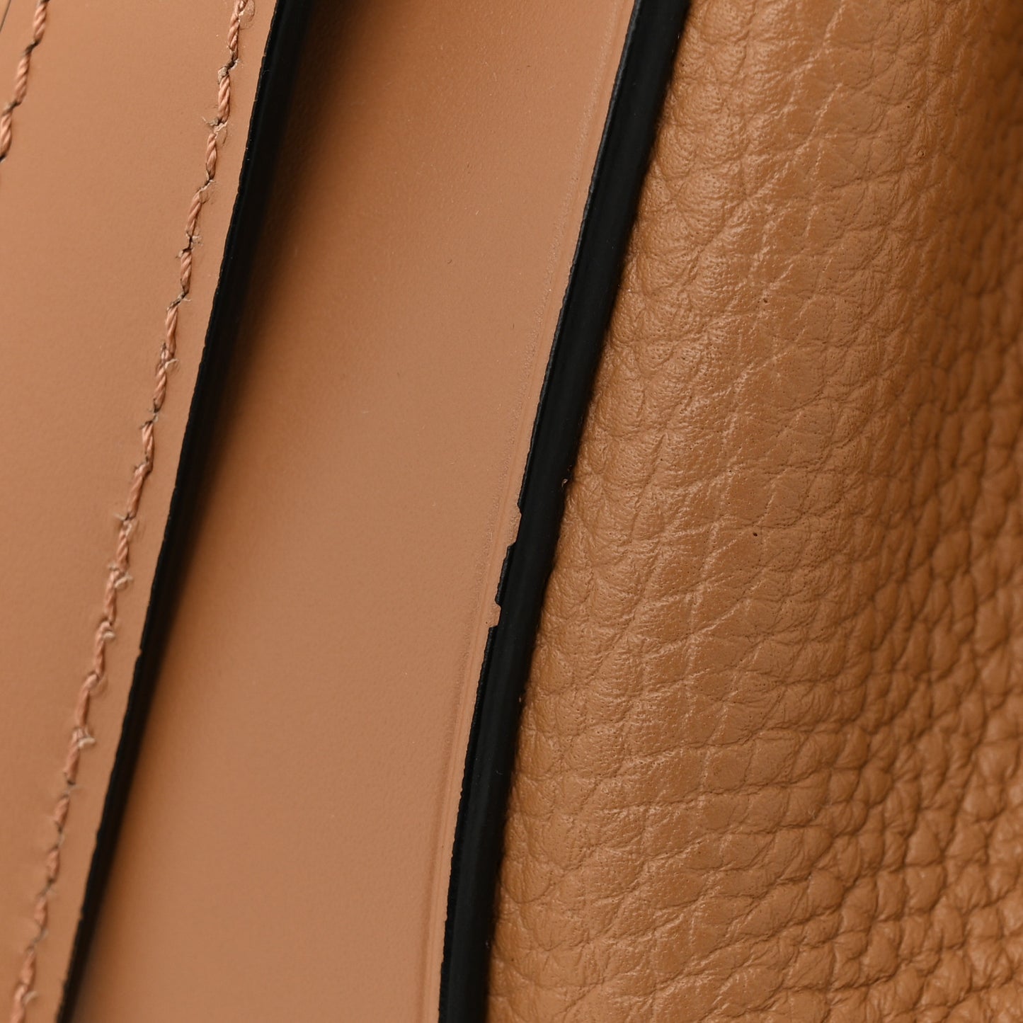 Calfskin Small Balloon Bucket Bag Toffee