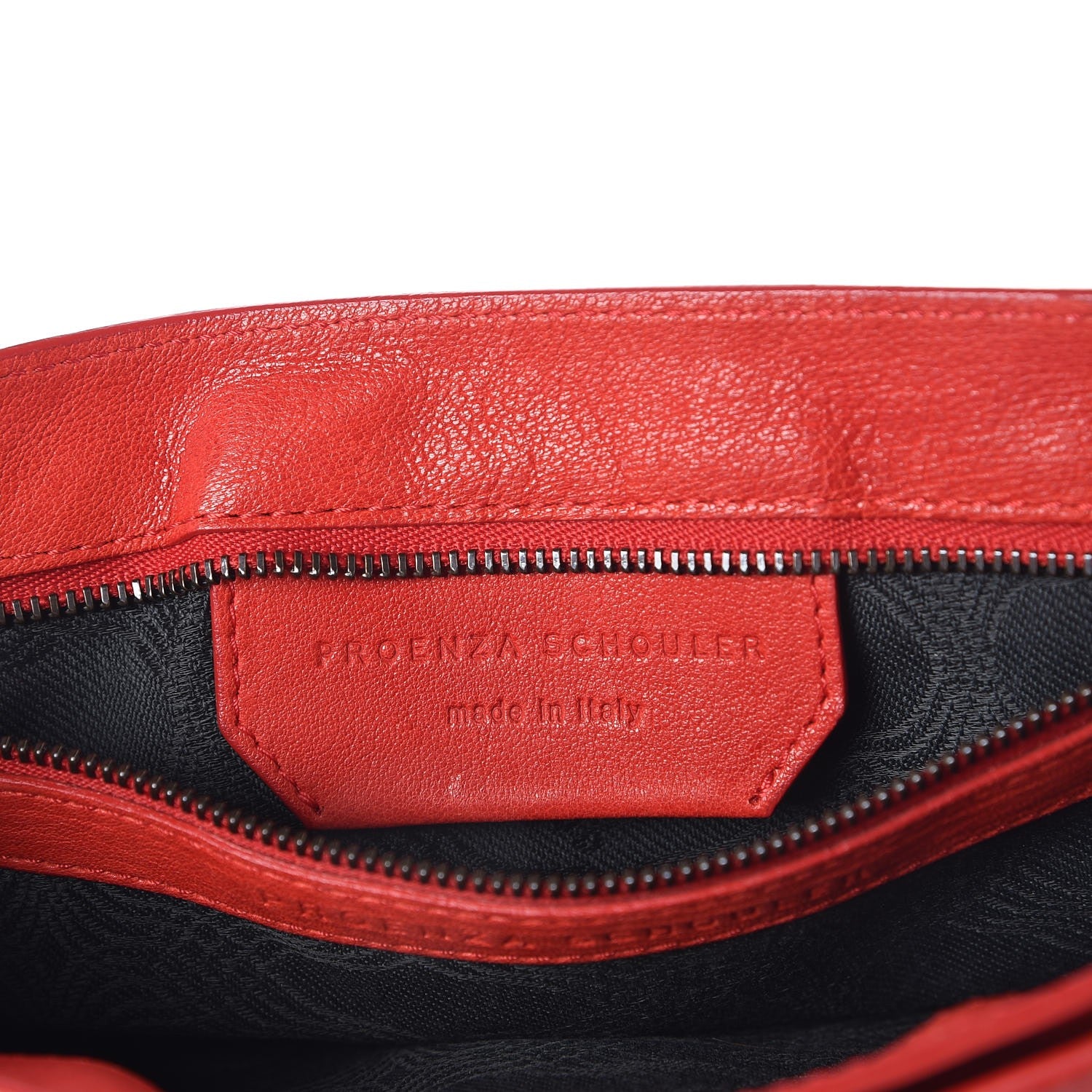 Proenza Schouler Lambskin PS1 Pochette Clutch Bright Red 6 of 8