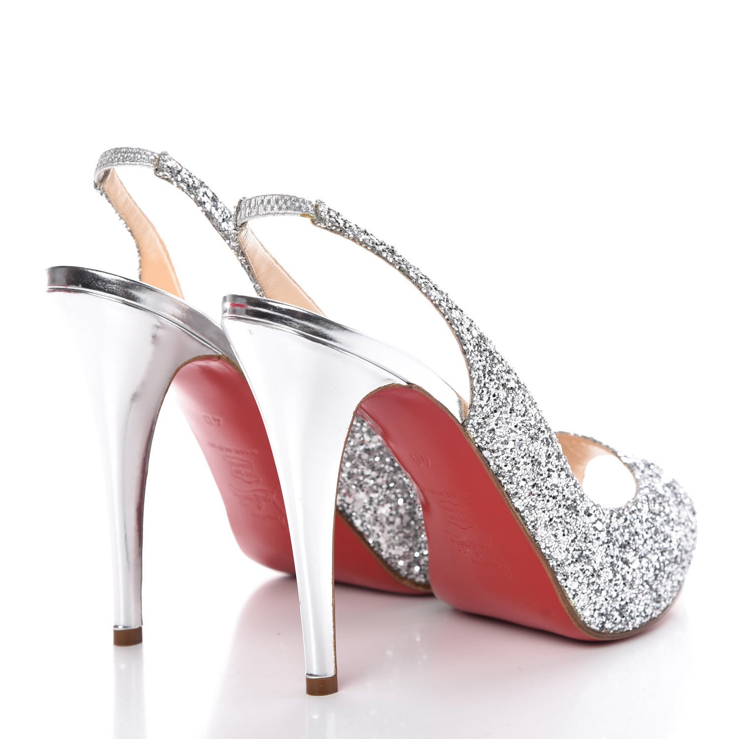 Glitter Hyper Prive 120 Pumps 40 Silver