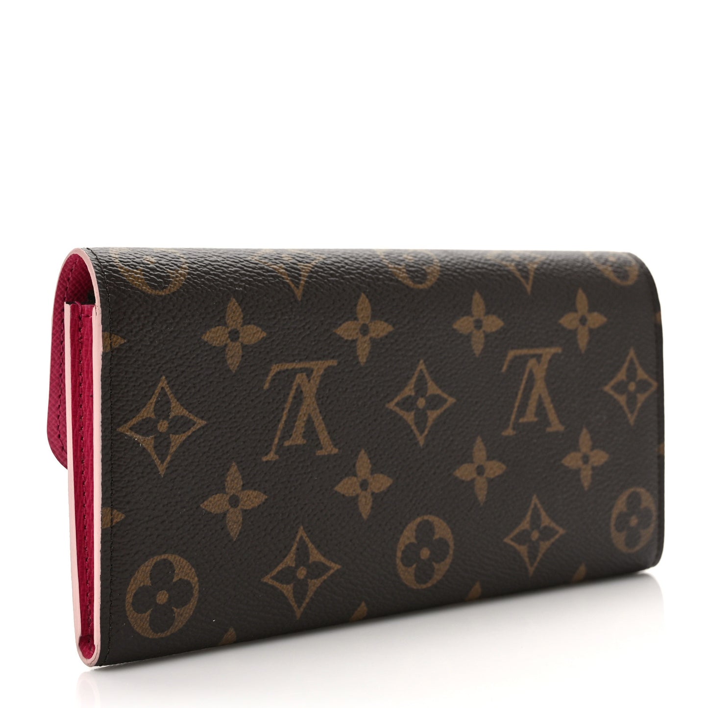 Monogram Bloom Flower Emilie Wallet Fuchsia