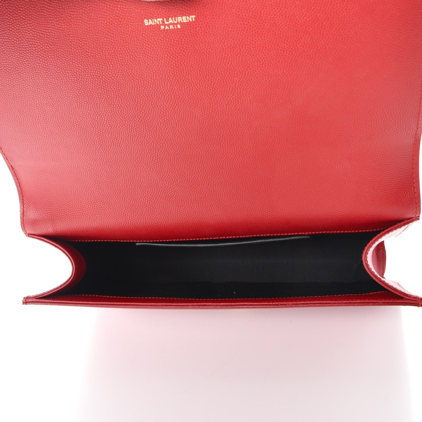 Grain De Poudre Classic Kate Monogram Clutch New Red