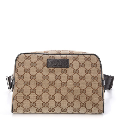 Gucci Monogram Belt Bag Dark Brown 1 of 7