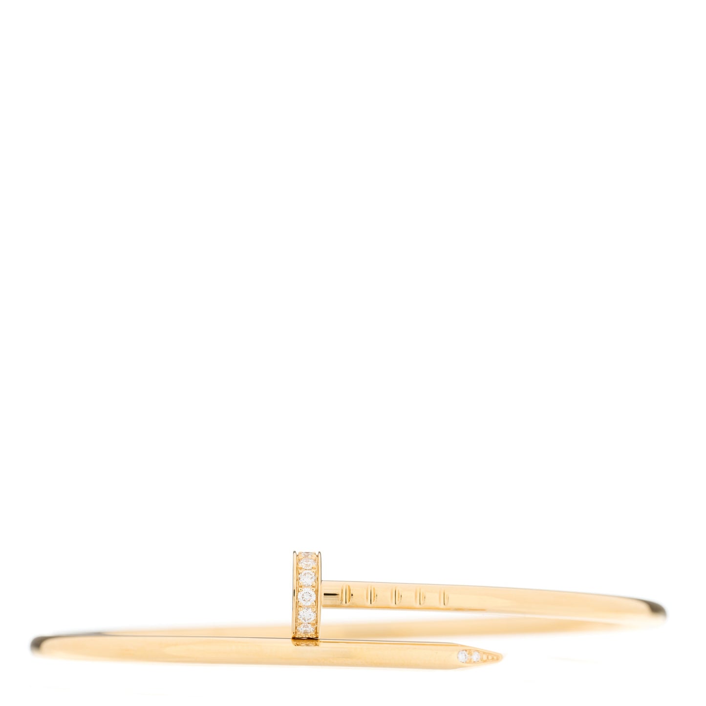 18K Yellow Gold Diamond Small Juste Un Clou Bracelet 15