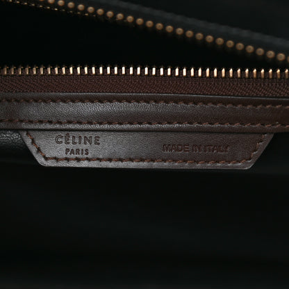 Celine Elephant Calfskin Mini Tri-Color Luggage Indigo 7 of 13