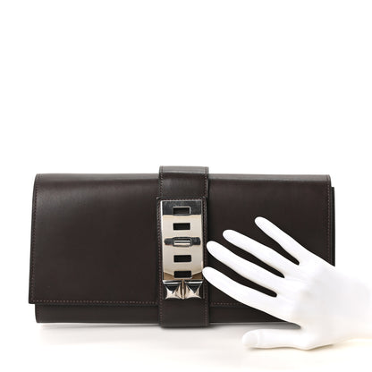 Hermes Box Medor 23 Clutch Chocolate 2 of 10