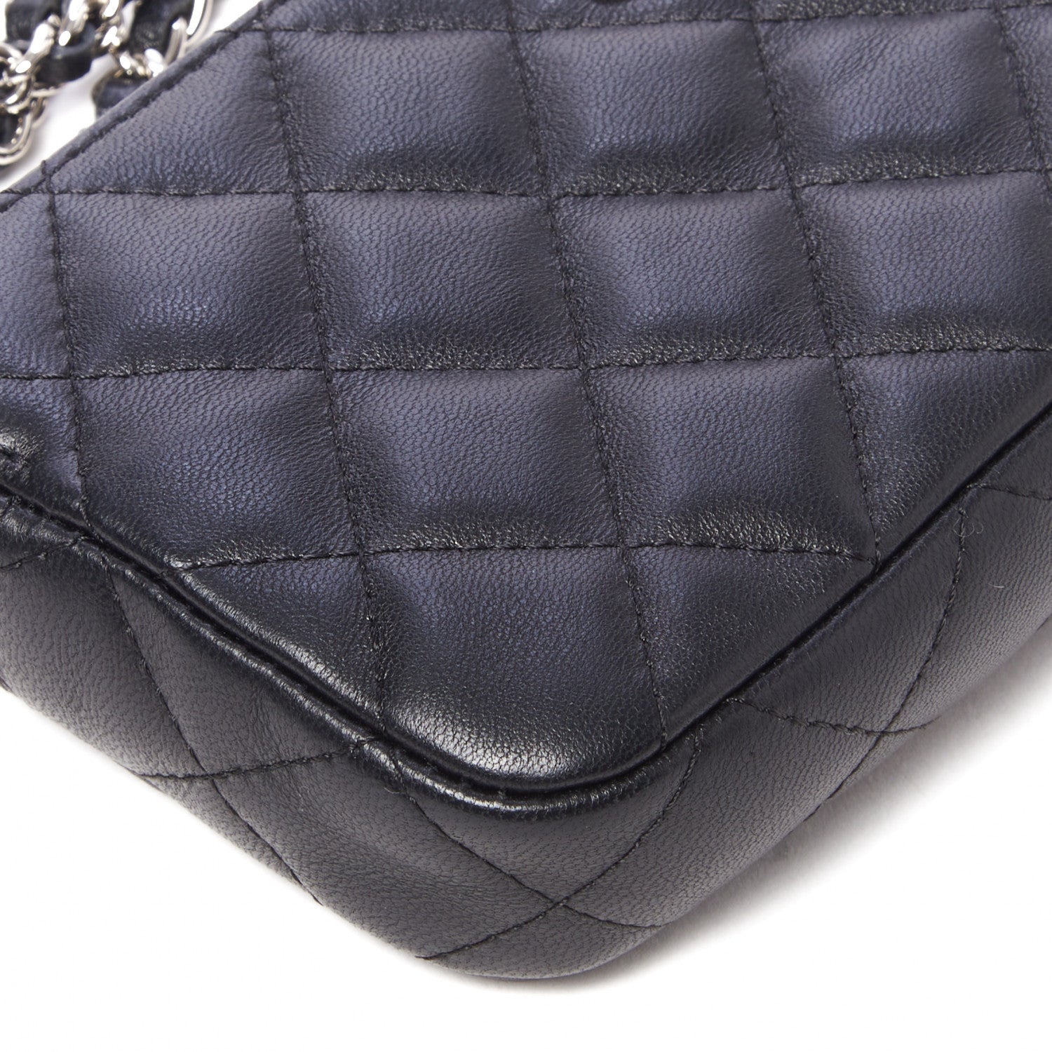 Chanel Lambskin Quilted Small Clutch With Chain Black 6 of 14