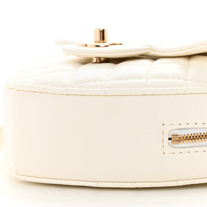 Chanel Lambskin Quilted CC In Love Heart Bag White 11 of 13