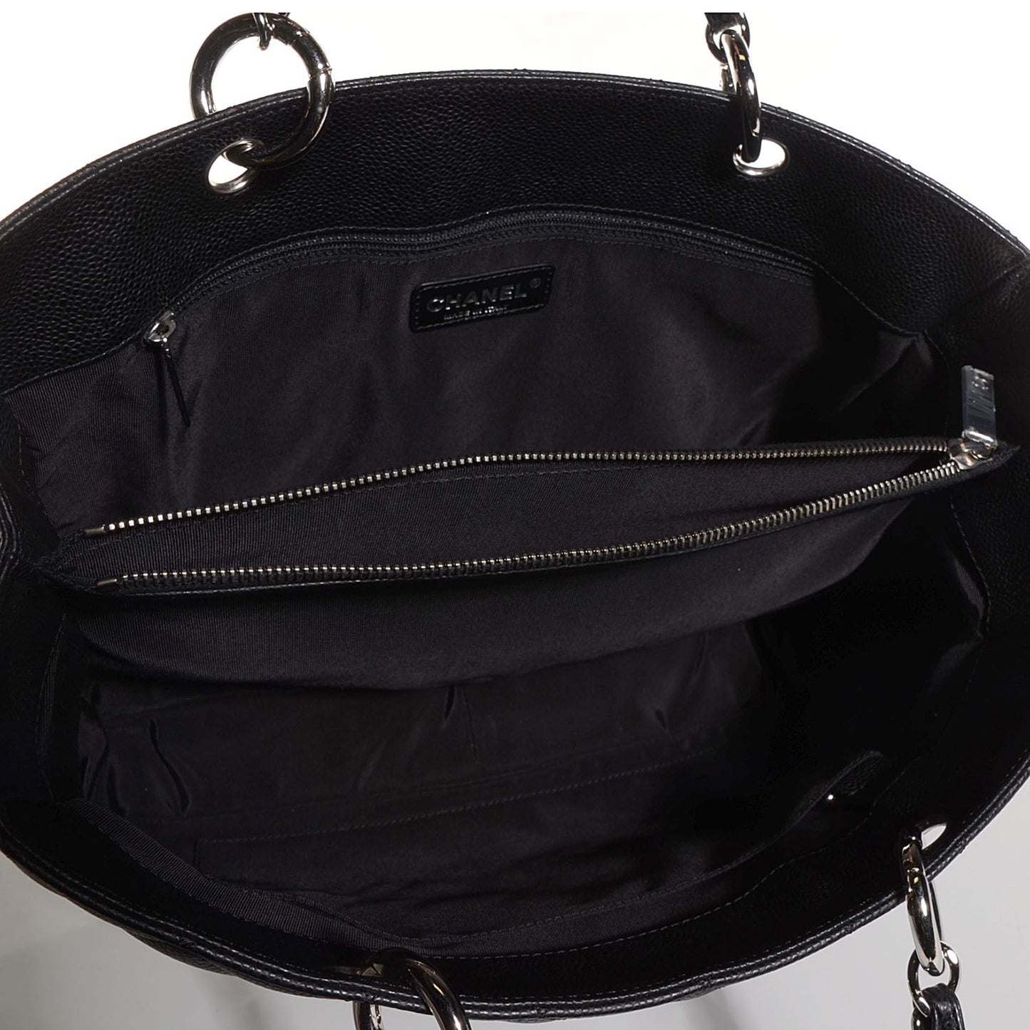 Caviar Quilted Grand Shopping Tote GST Black