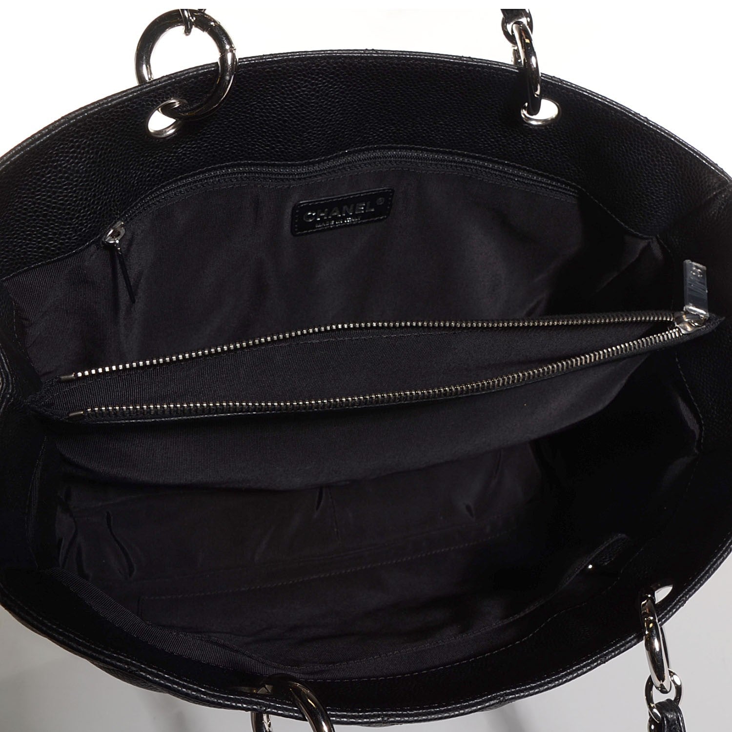 Chanel Caviar Quilted Grand Shopping Tote GST Black 5 of 7