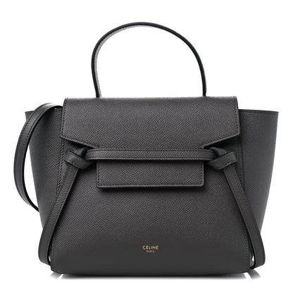 Celine Grained Calfskin Nano Belt Bag Grey 1 of 11