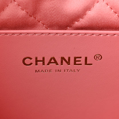 Chanel Shiny Caviar Quilted Mini Chanel 22 Coral 6 of 9