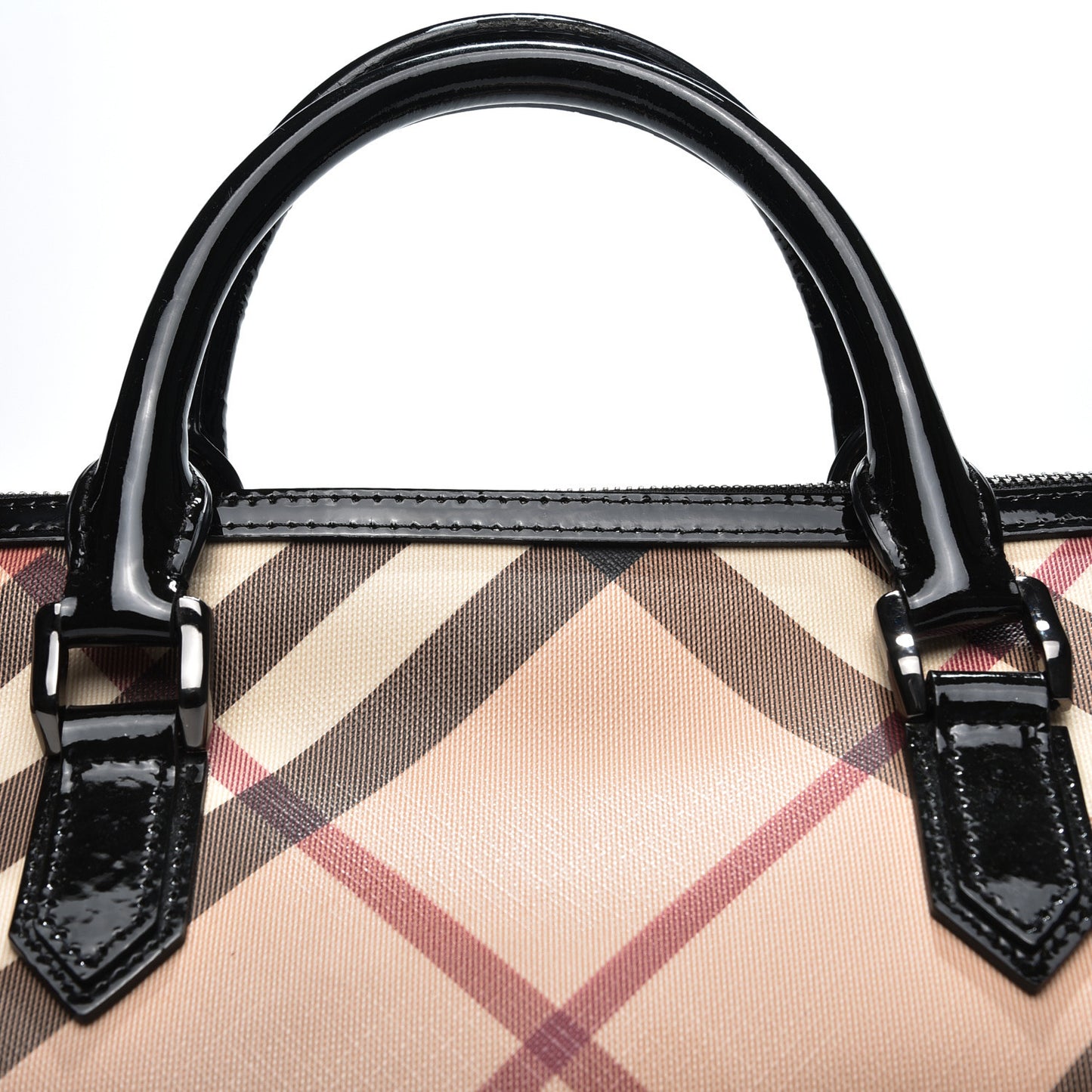 Supernova Check Small Chester Bowling Bag Black