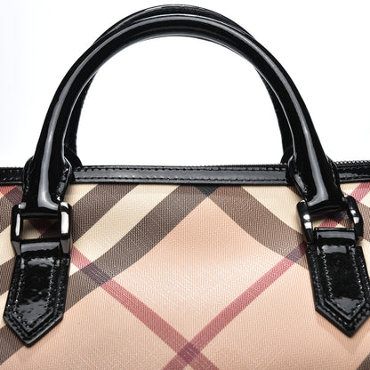Burberry Supernova Check Small Chester Bowling Bag Black 11 of 12