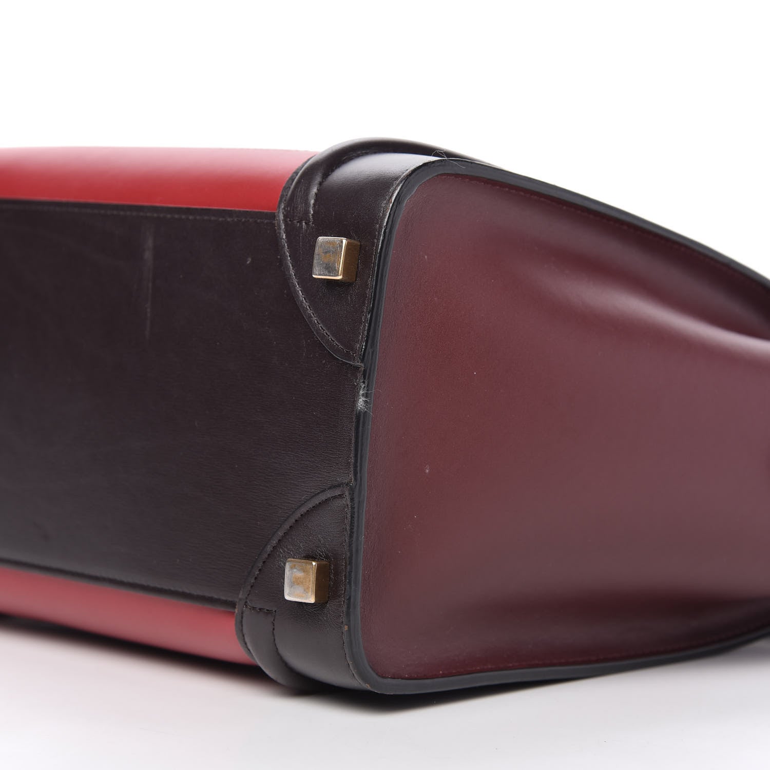 Celine Smooth Calfskin Micro Tri-Color Luggage Micro Red 7 of 10