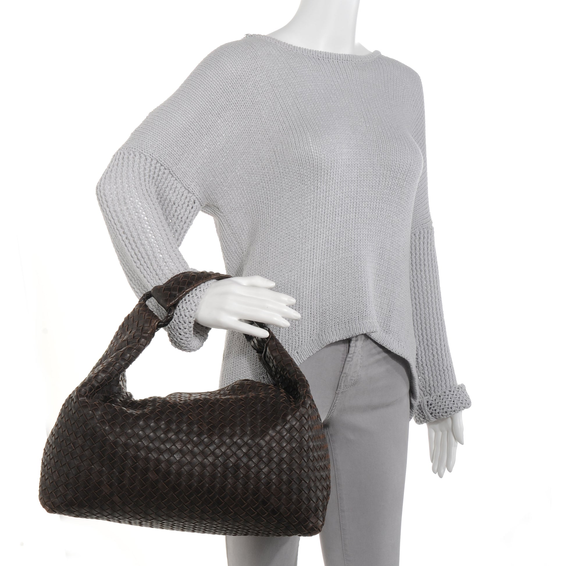 Bottega Veneta Nappa Intrecciato Sloane Hobo Moro 2 of 8