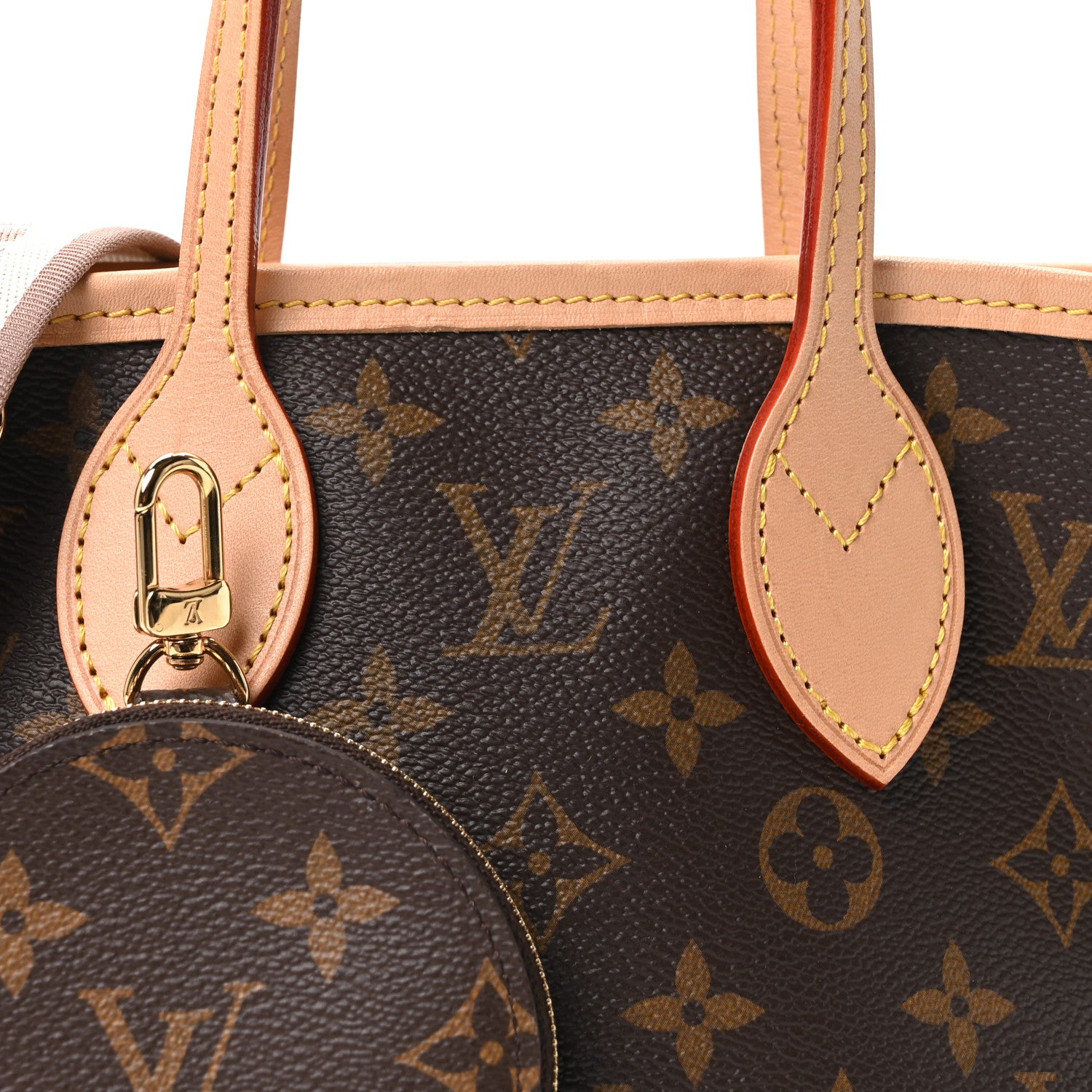 Louis Vuitton Monogram Neverfull BB Beige 8 of 10