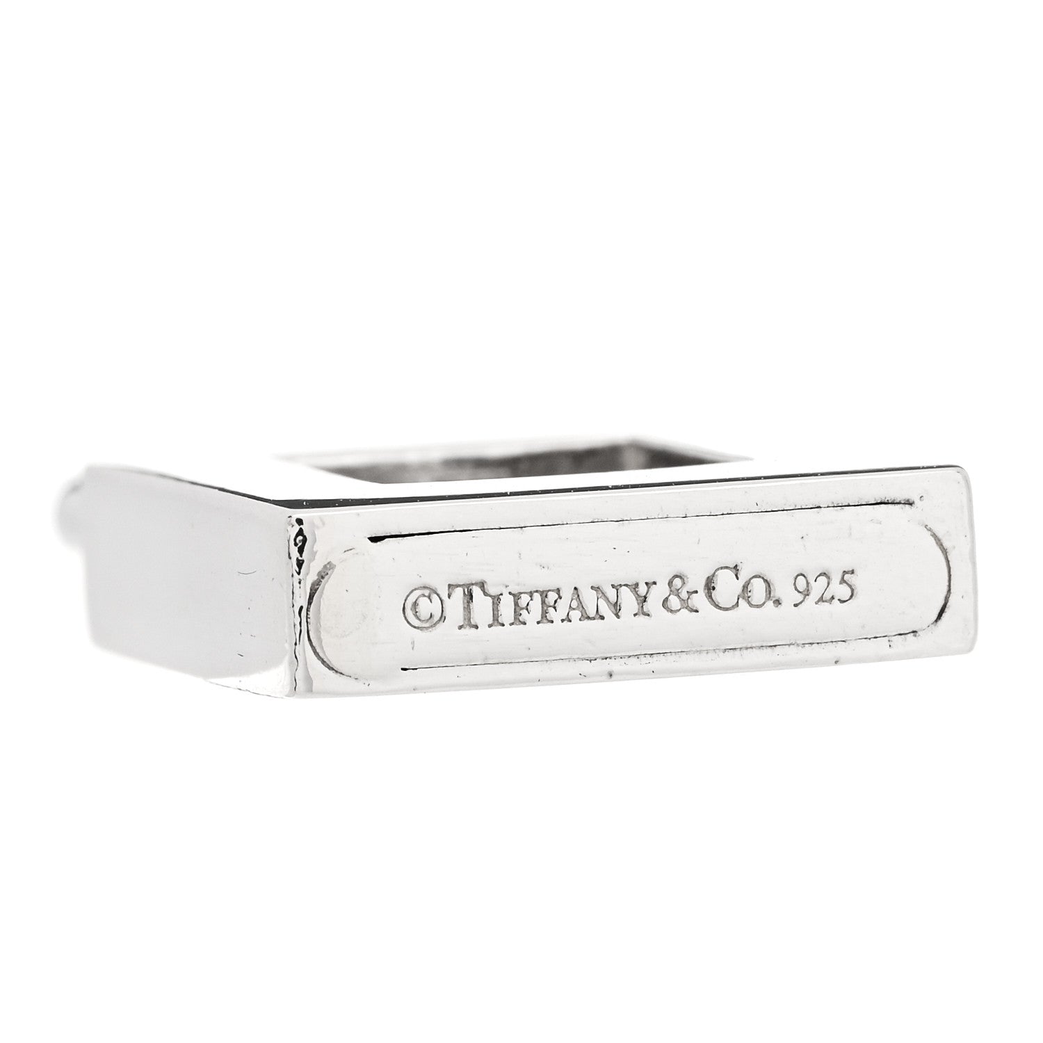 Tiffany Sterling Silver Letter I Lock Charm Pendant 4 of 4