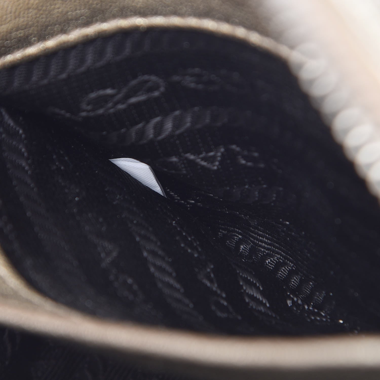 Prada Metallic Nappa Impunture Diagramme Crossbody Pirite 7 of 8