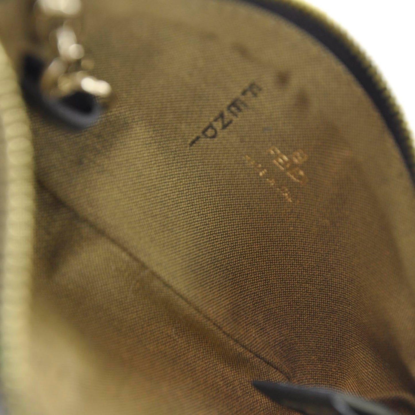 Zucca Spalmati Polka Dot Coin Pouch Key Case Tobacco Multicolor