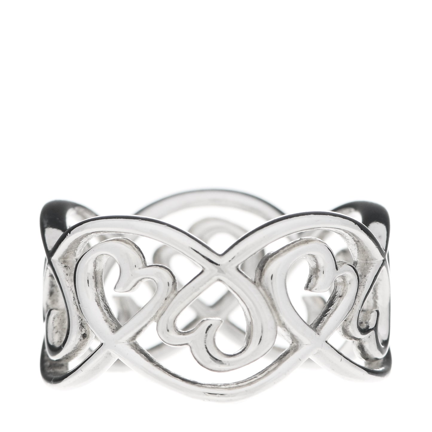 Sterling Silver Paloma Picasso Loving Heart Band Ring 54 7