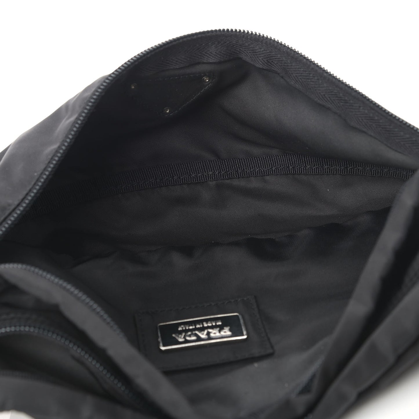 Tessuto Nylon Montagna Belt Bag Black