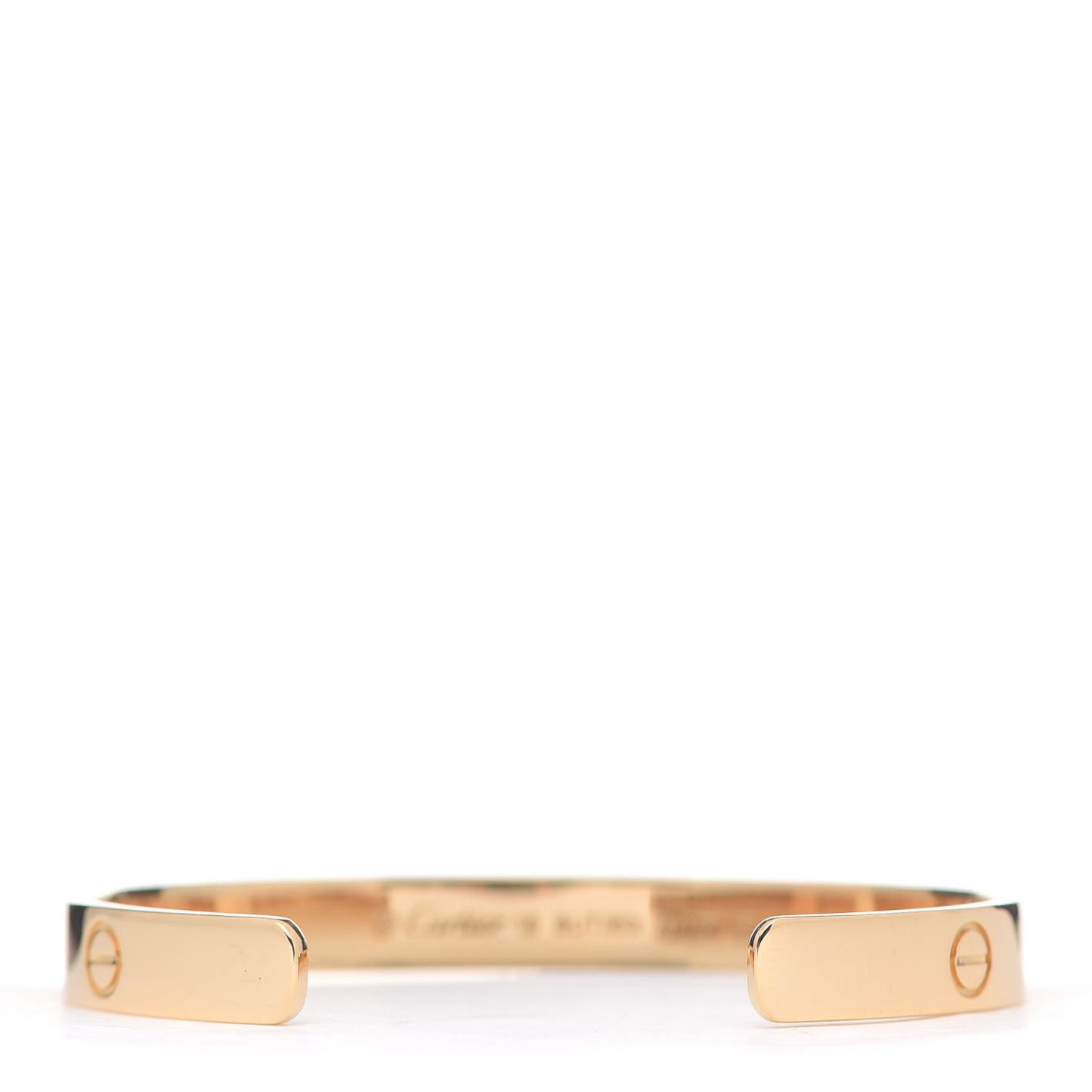 18K Yellow Gold LOVE Cuff Bracelet 16