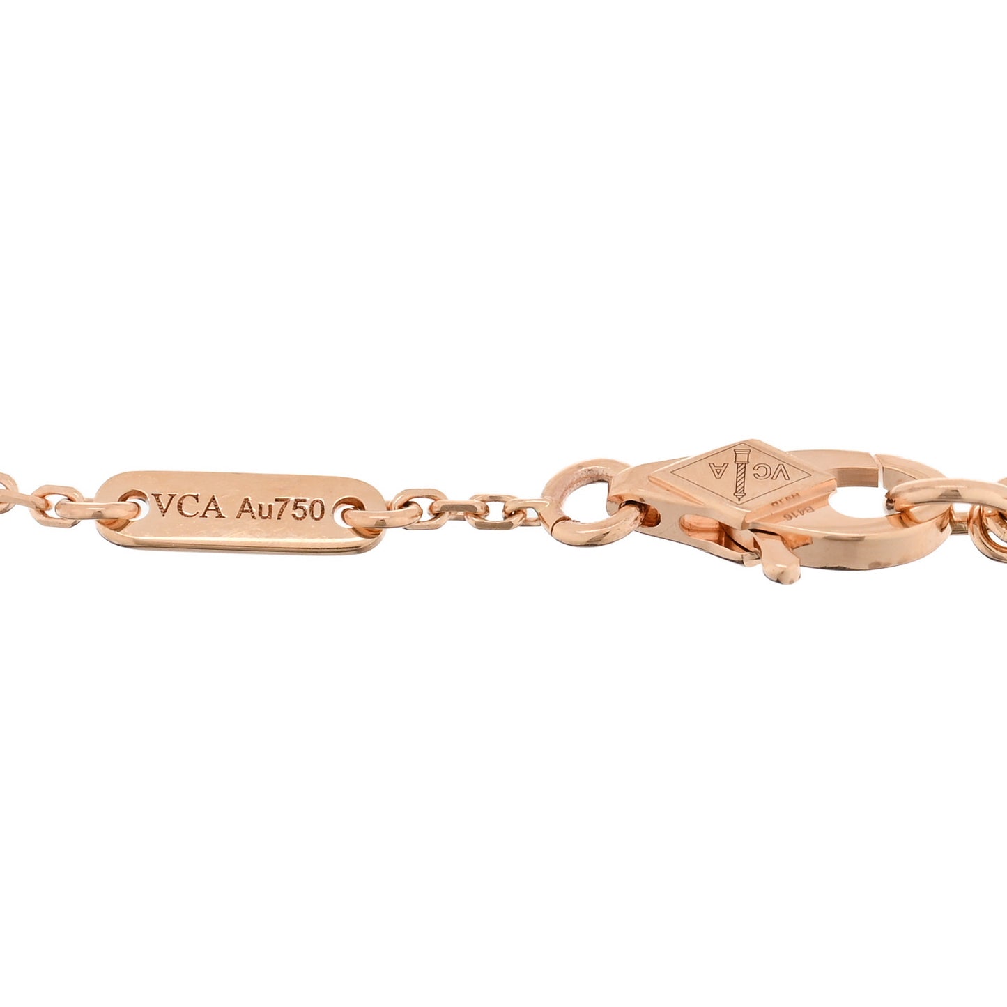 18K Rose Gold Carnelian Sweet Alhambra Bracelet