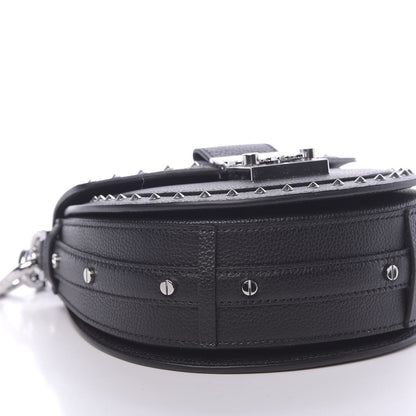 MCM Calfskin Mini Patricia Studded Crossbody Bag Black 8 of 10