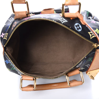 Louis Vuitton Monogram Multicolor Speedy 30 Black 5 of 10