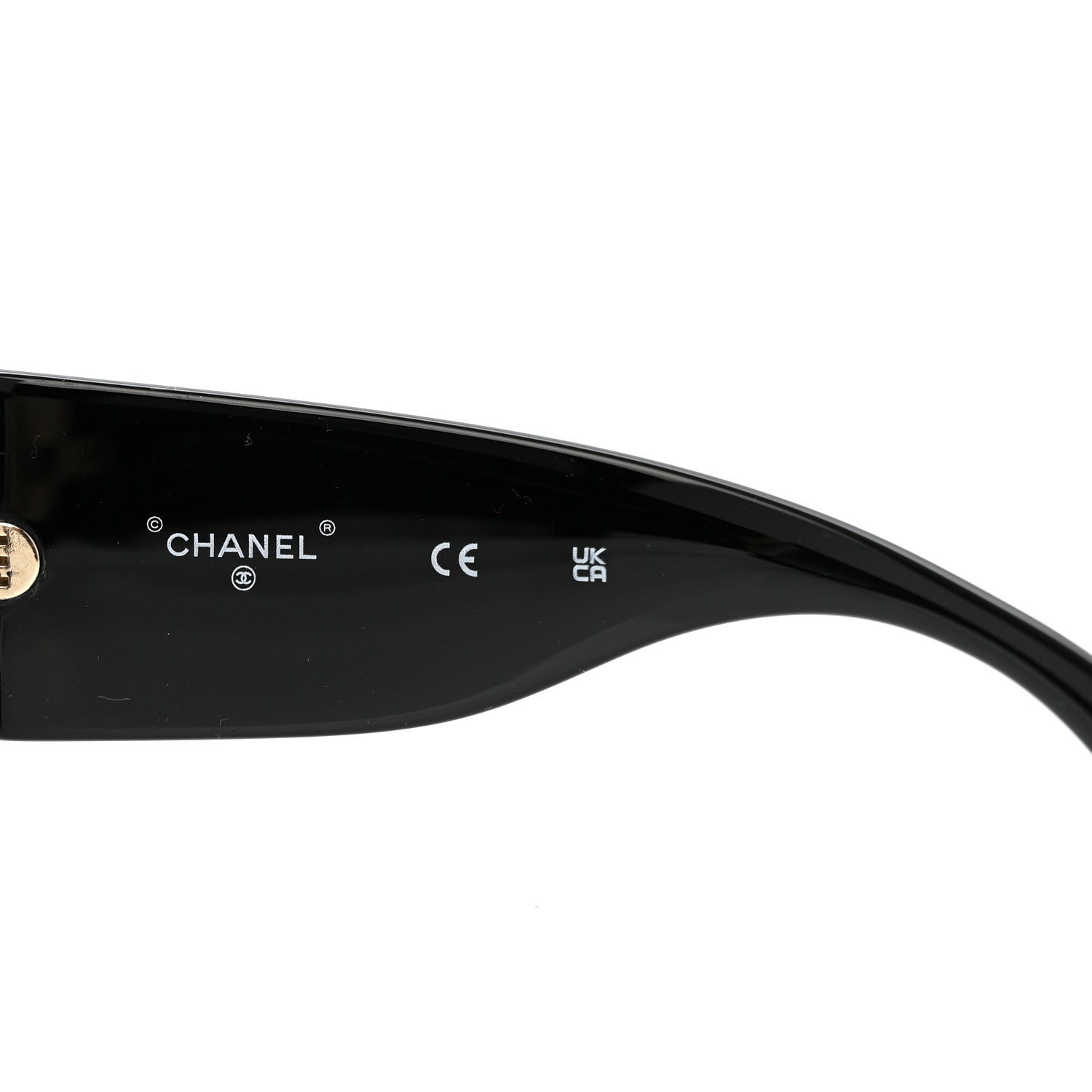 Chanel Acetate Rectangle Sunglasses 71546 Black 5 of 8