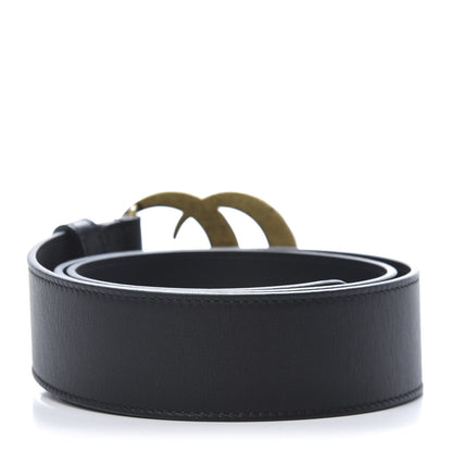 Gucci Moon Calfskin Pearl Double G 40mm Belt 85 34 Black Cream 2 of 6