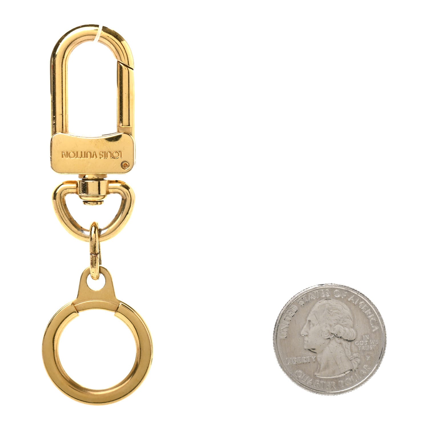 Louis Vuitton Pochette Extender Key Ring Gold 2 of 5