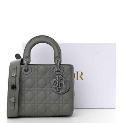 Christian Dior Ultra Matte Calfskin Cannage Small My ABCDior Lady Dior Gray 12 of 12