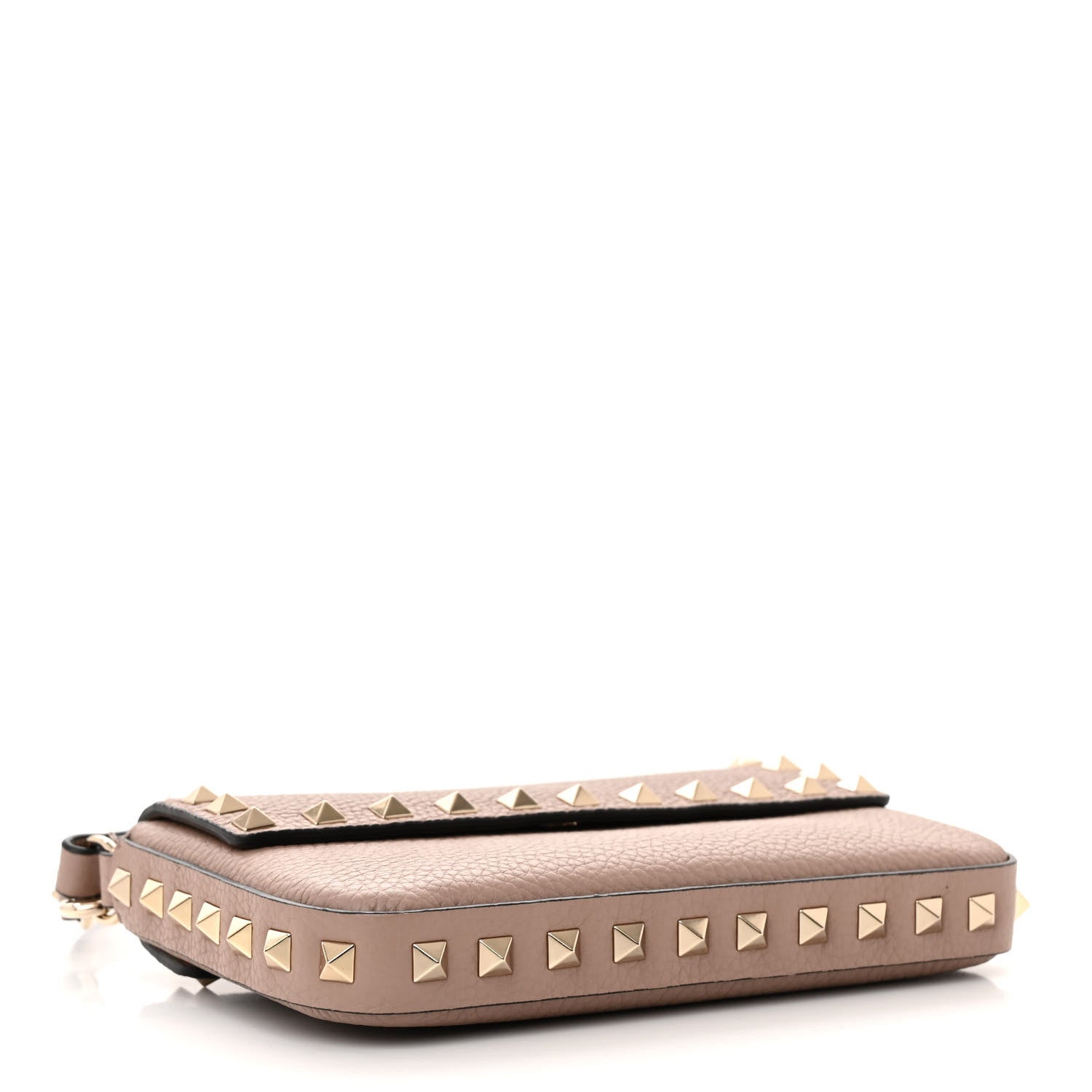Valentino Garavani Grainy Calfskin Rockstud Crossbody Pouch Poudre 4 of 10