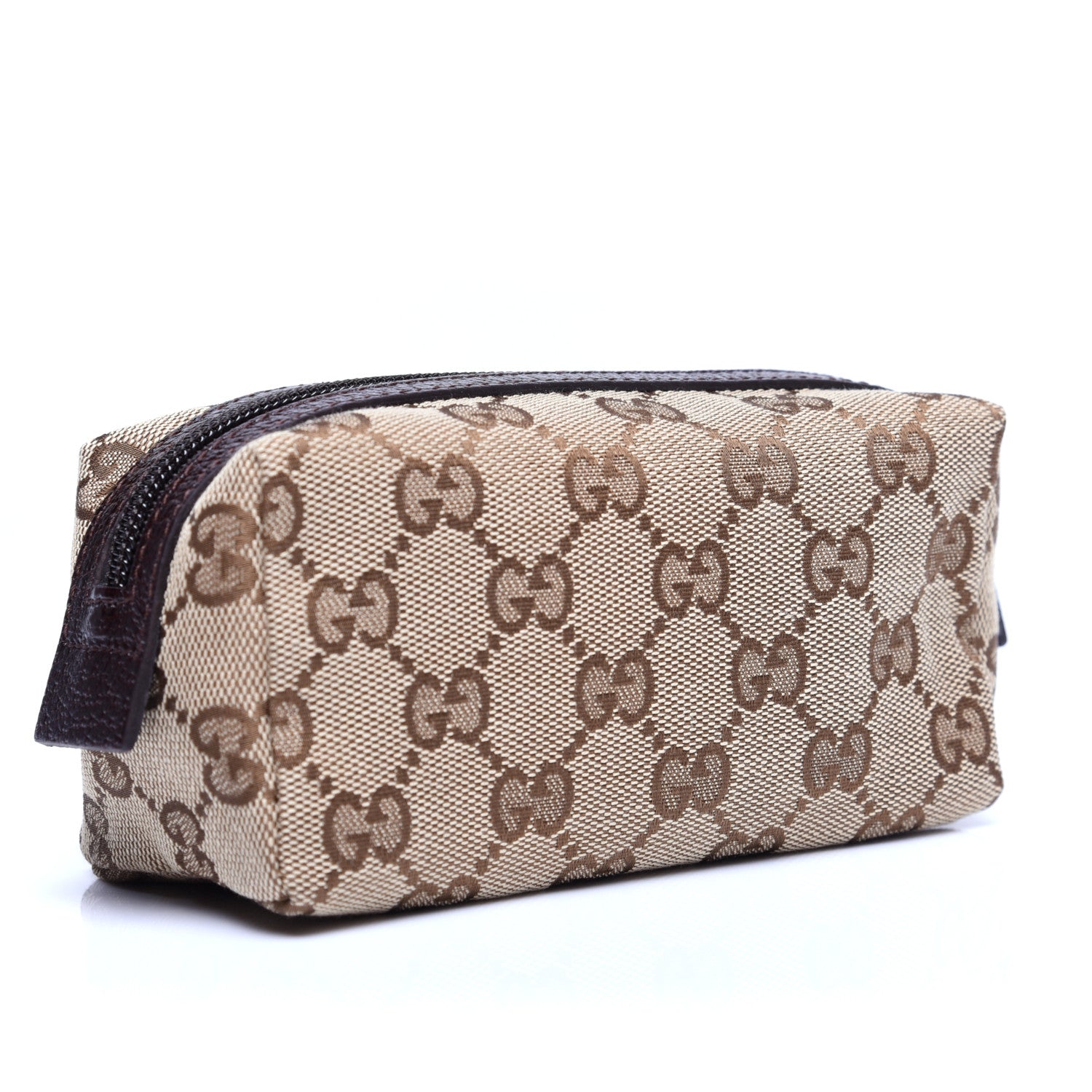 Gucci Monogram Small Cosmetic Case Dark Brown 3 of 11