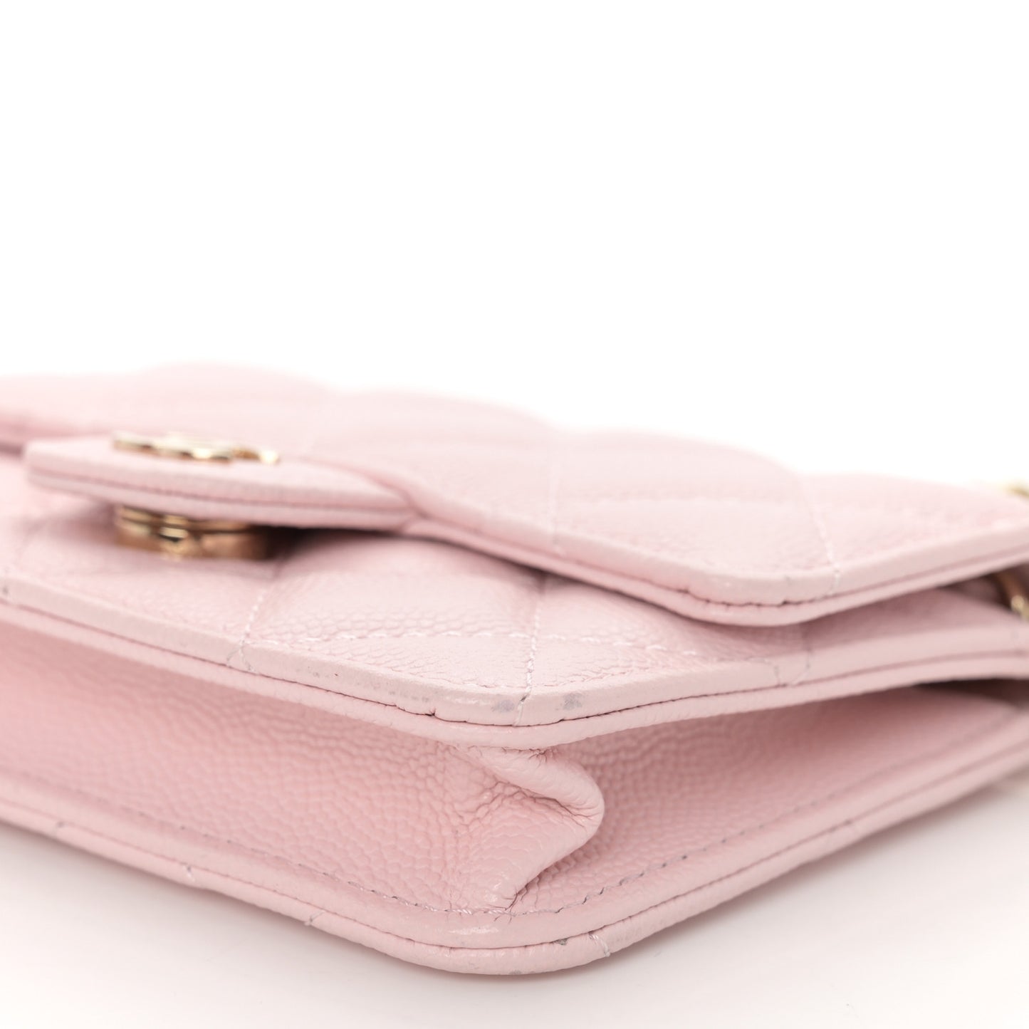 Caviar Quilted Mini Chain Bag Pink