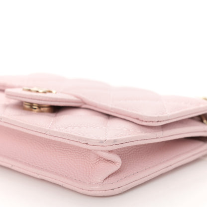 Chanel Caviar Quilted Mini Chain Bag Pink 11 of 12