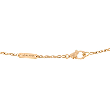 Van Cleef & Arpels 18K Yellow Gold Carnelian Magic Alhambra Long Necklace 4 of 6