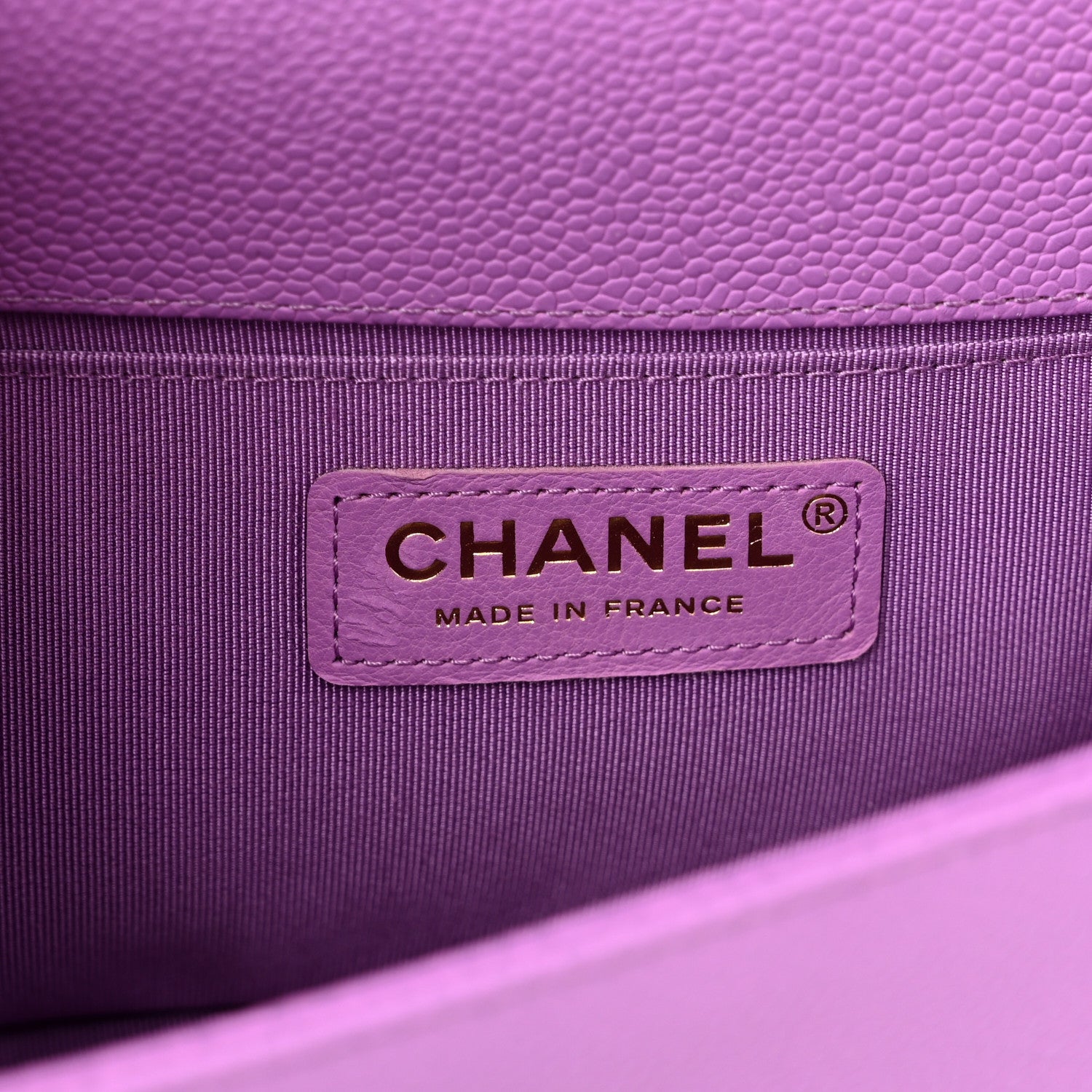 Chanel Caviar Quilted Medium Boy Flap Purple 6 of 11