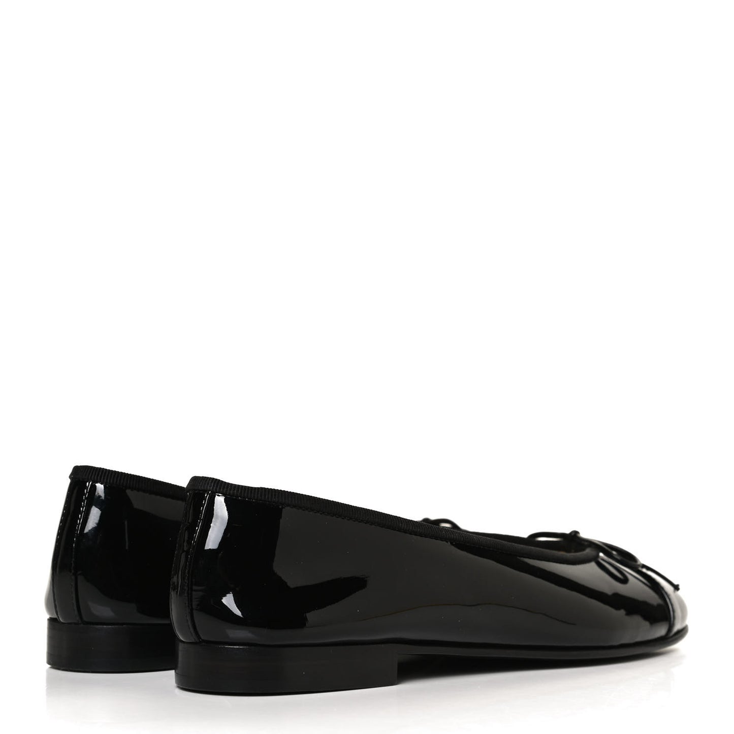 Patent CC Cap Toe Ballerina Flats 37 Black