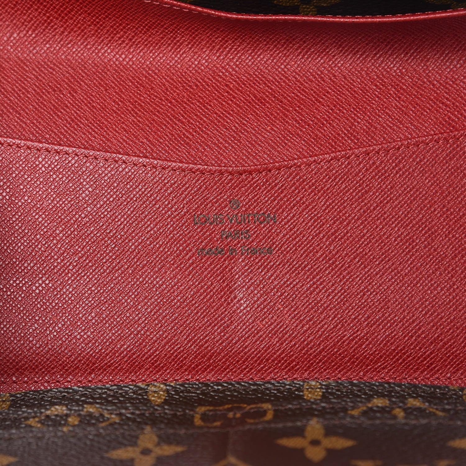 Louis Vuitton Monogram Josephine Wallet Red 9 of 13