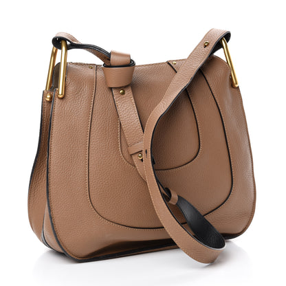 Chloe Grained Calfskin Small Hayley Hobo Nut 3 of 12